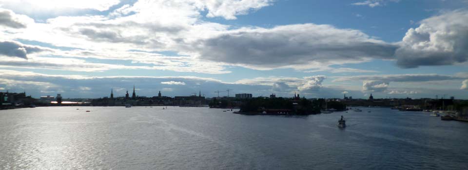 Die Hafeneinfahrt von Stockholm